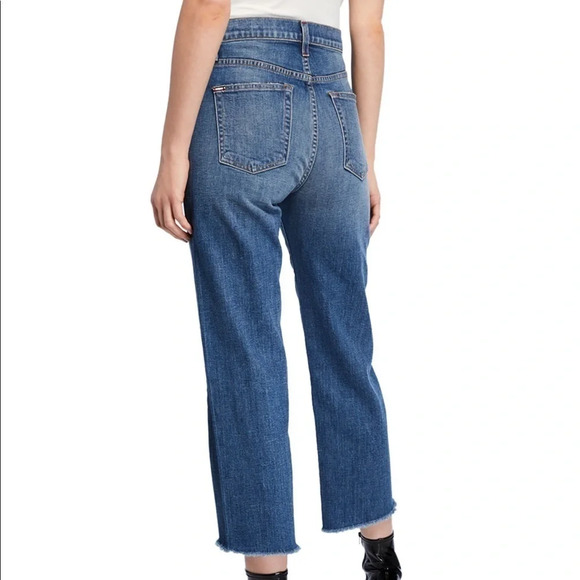 ALICE + OLIVIA Twisted Seam Step-Hem Cropped Jeans Amazing High Rise size 24 - Picture 3 of 16